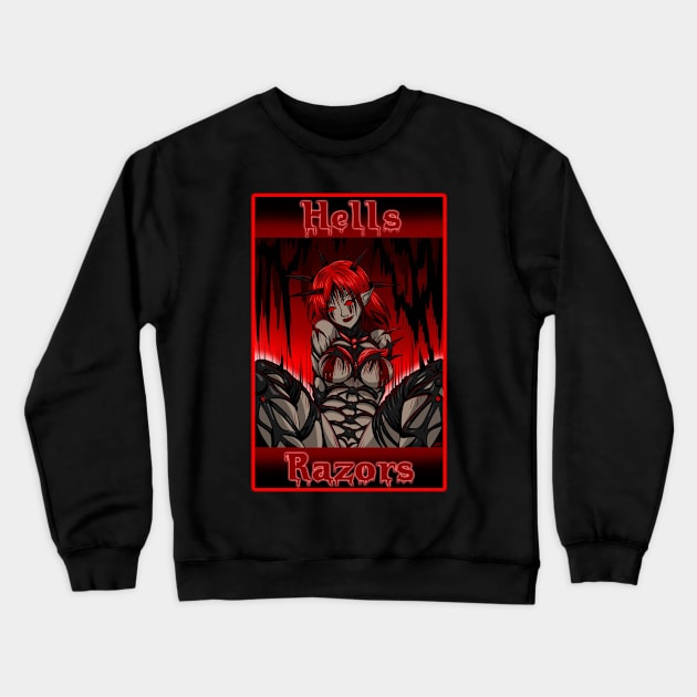 Hells Razors 1 Crewneck Sweatshirt by DarkArtsStudios